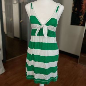 Women's Exist Green and White Mini Summer Dress Size Small